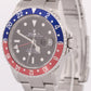 MINT PAPERS Rolex GMT-Master II PEPSI Red Blue Steel NO-HOLES 40mm 16710 BOX