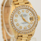 Ladies Rolex DateJust President 26mm MOTHER OF PEARL DIAMOND 18K Gold 6917