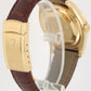Rolex DateJust 18k Yellow Gold Blue Black Concentric Arabic 36mm 116138 Watch