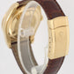 Rolex DateJust 18k Yellow Gold Blue Black Concentric Arabic 36mm 116138 Watch