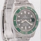 MINT PAPERS Rolex Submariner Date HULK Green Stainless Steel 40mm 116610 LV BOX