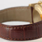 Rolex DateJust 18k Yellow Gold Blue Black Concentric Arabic 36mm 116138 Watch