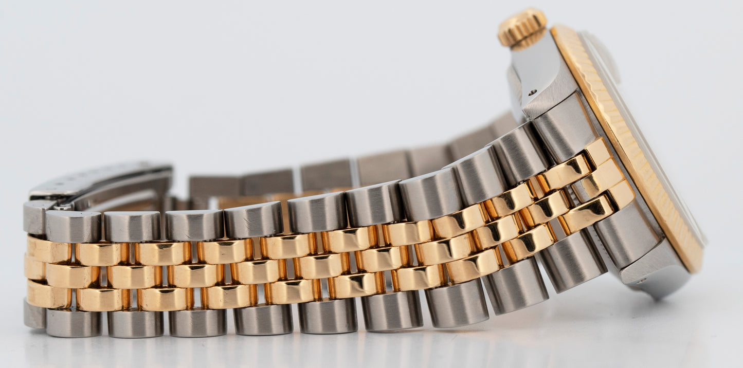 Rolex DateJust Midsize DIAMOND CHAMPAGNE Two-Tone Gold Steel 31mm 68273 Watch