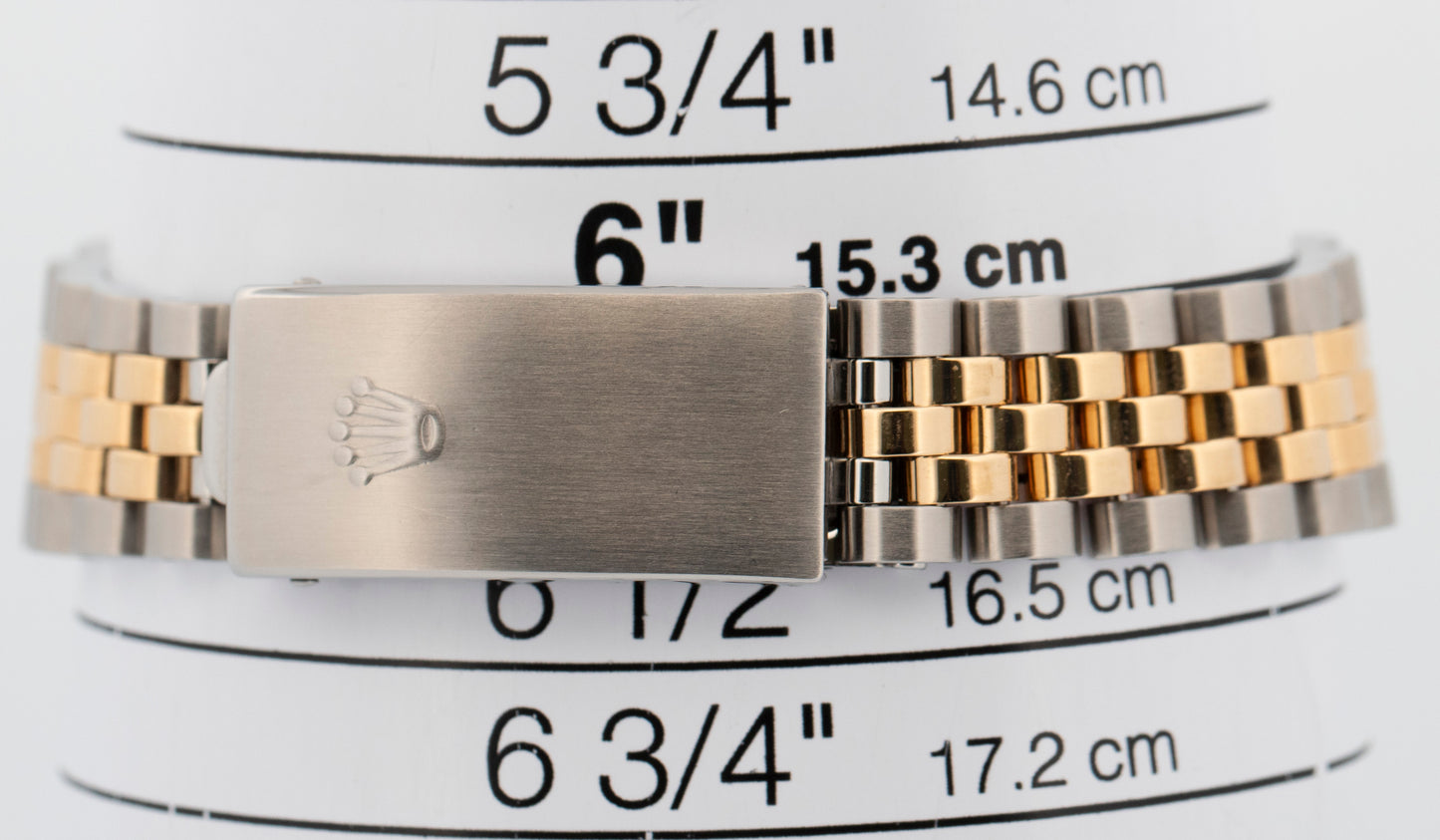 Rolex DateJust Midsize DIAMOND CHAMPAGNE Two-Tone Gold Steel 31mm 68273 Watch