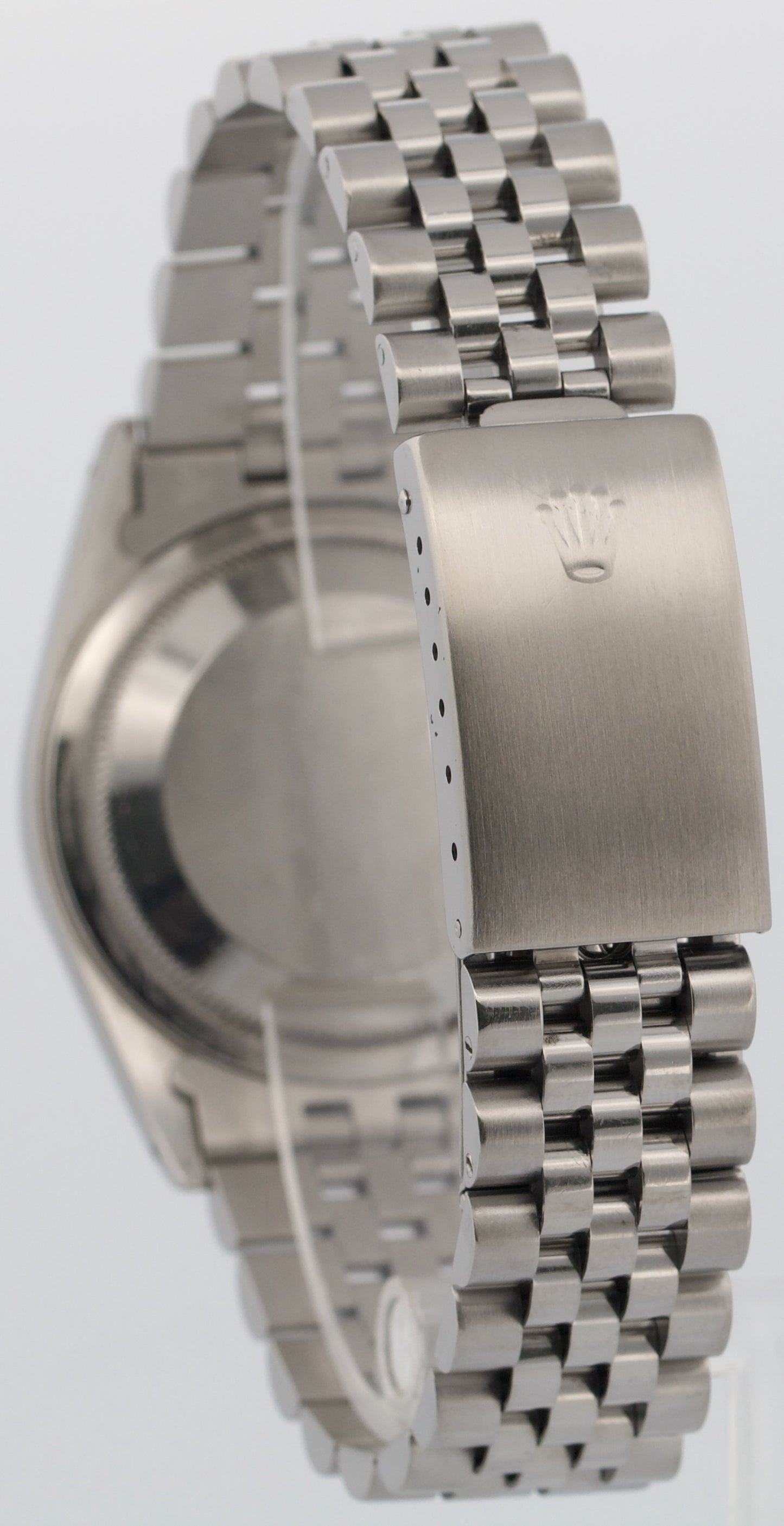 Rolex DateJust FACTORY PATINA SILVER DIAMOND 36mm 18K Gold JUBILEE Steel 16234