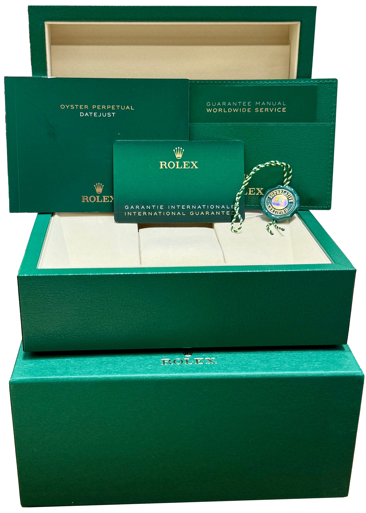 NEW JULY 2025 PAPERS Rolex DateJust 41 WHITE 18K Fluted JUBILEE 41mm 126334 BOX
