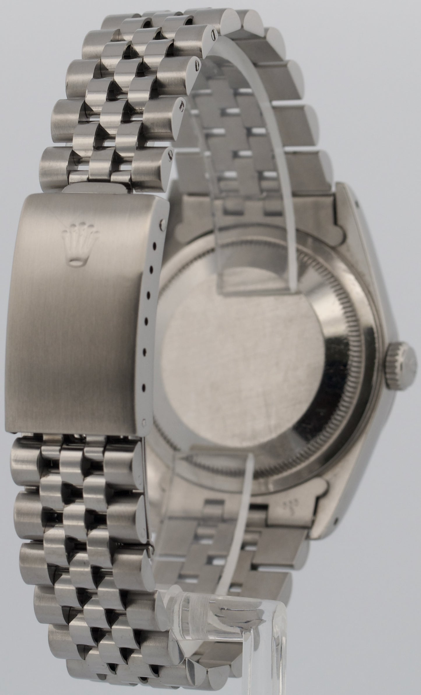 Rolex DateJust FACTORY PATINA SILVER DIAMOND 36mm 18K Gold JUBILEE Steel 16234