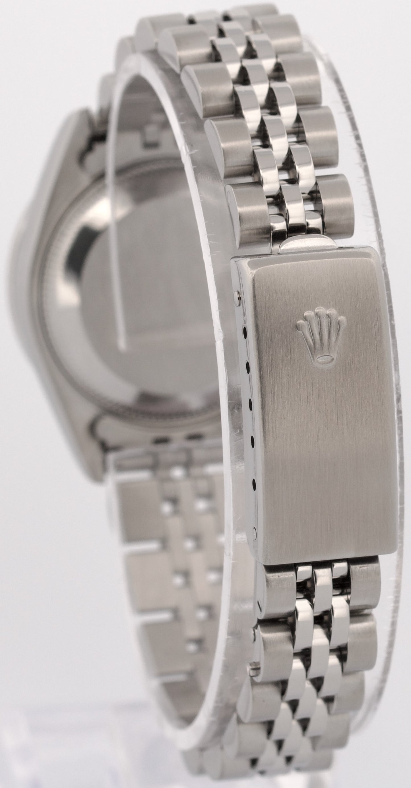Rolex DateJust SILVER DIAMOND BEZEL 18K Stainless Steel JUBILEE 79174 Watch