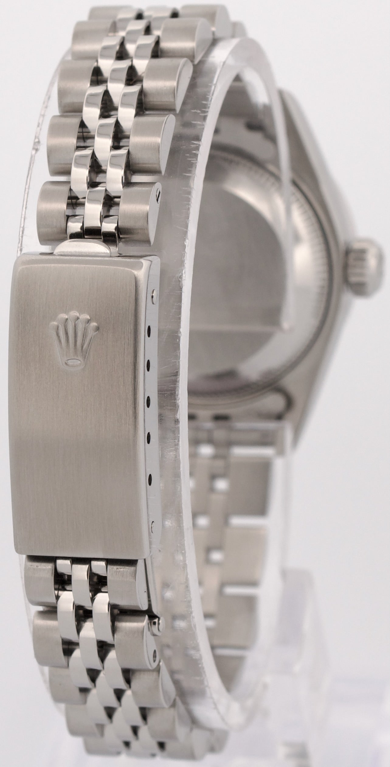 Rolex DateJust SILVER DIAMOND BEZEL 18K Stainless Steel JUBILEE 79174 Watch
