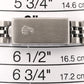 Rolex DateJust SILVER DIAMOND BEZEL 18K Stainless Steel JUBILEE 79174 Watch