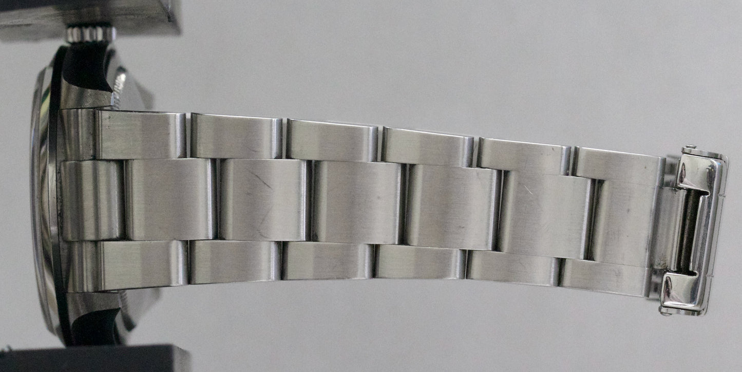 UNPOLISHED PAPERS Rolex Explorer I Black 36mm 3-6-9 Stainless MK2 114270 BOX