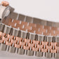 Rolex DateJust 36mm WHITE 18K Rose Gold Steel RED ROULETTE Jubilee 116201 Watch