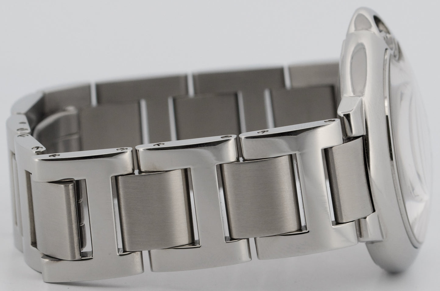 Ladies Cartier Ballon Bleu SILVER GUILLOCHE Stainless 36mm 3284 W6920046 Watch