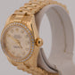 Rolex DateJust President FACTORY SILVERED DIAMOND 26mm 18K Yellow Gold 179138