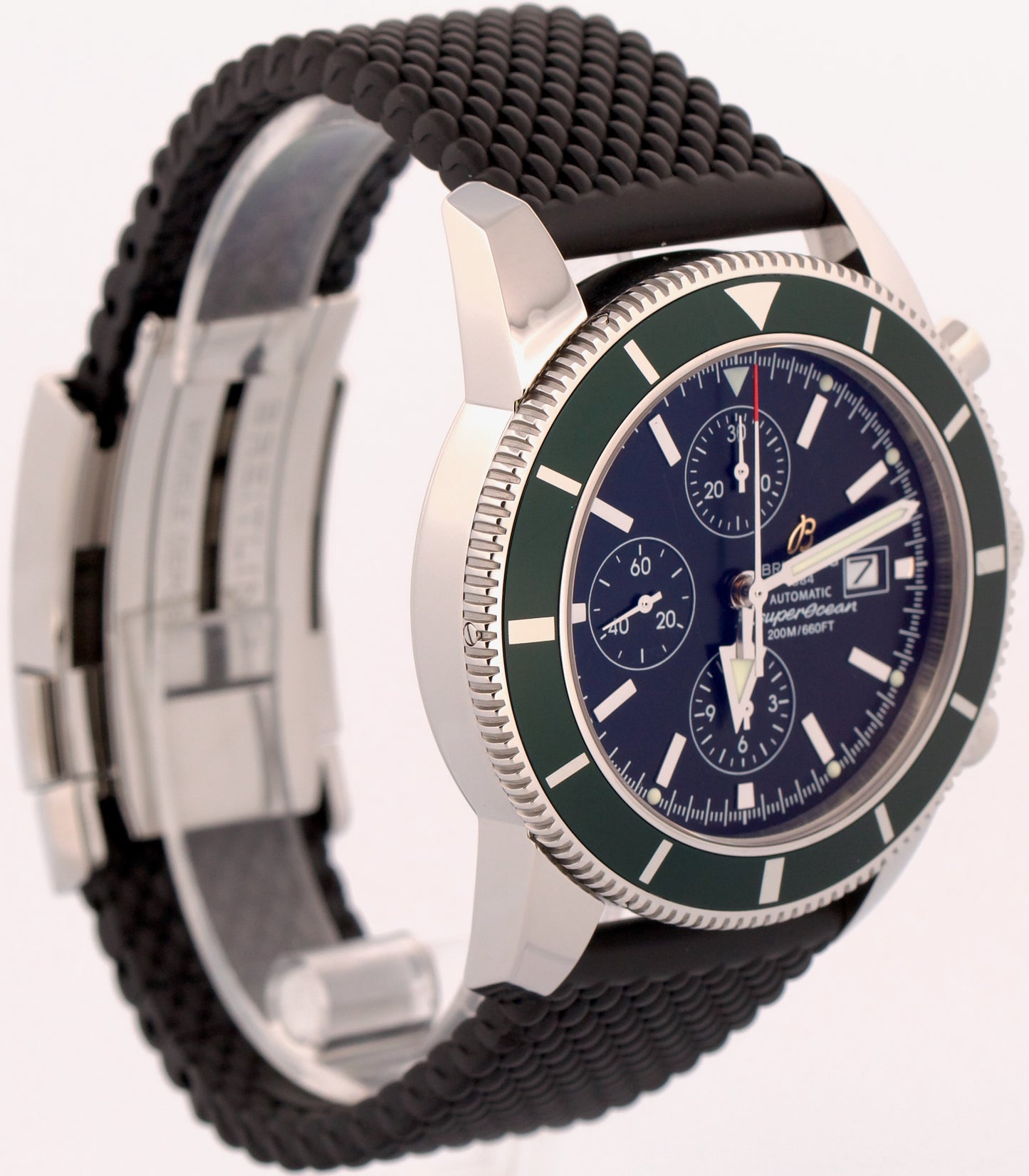 Breitling Superocean Heritage Chrono GREEN Black Stainless Steel 44mm A13320