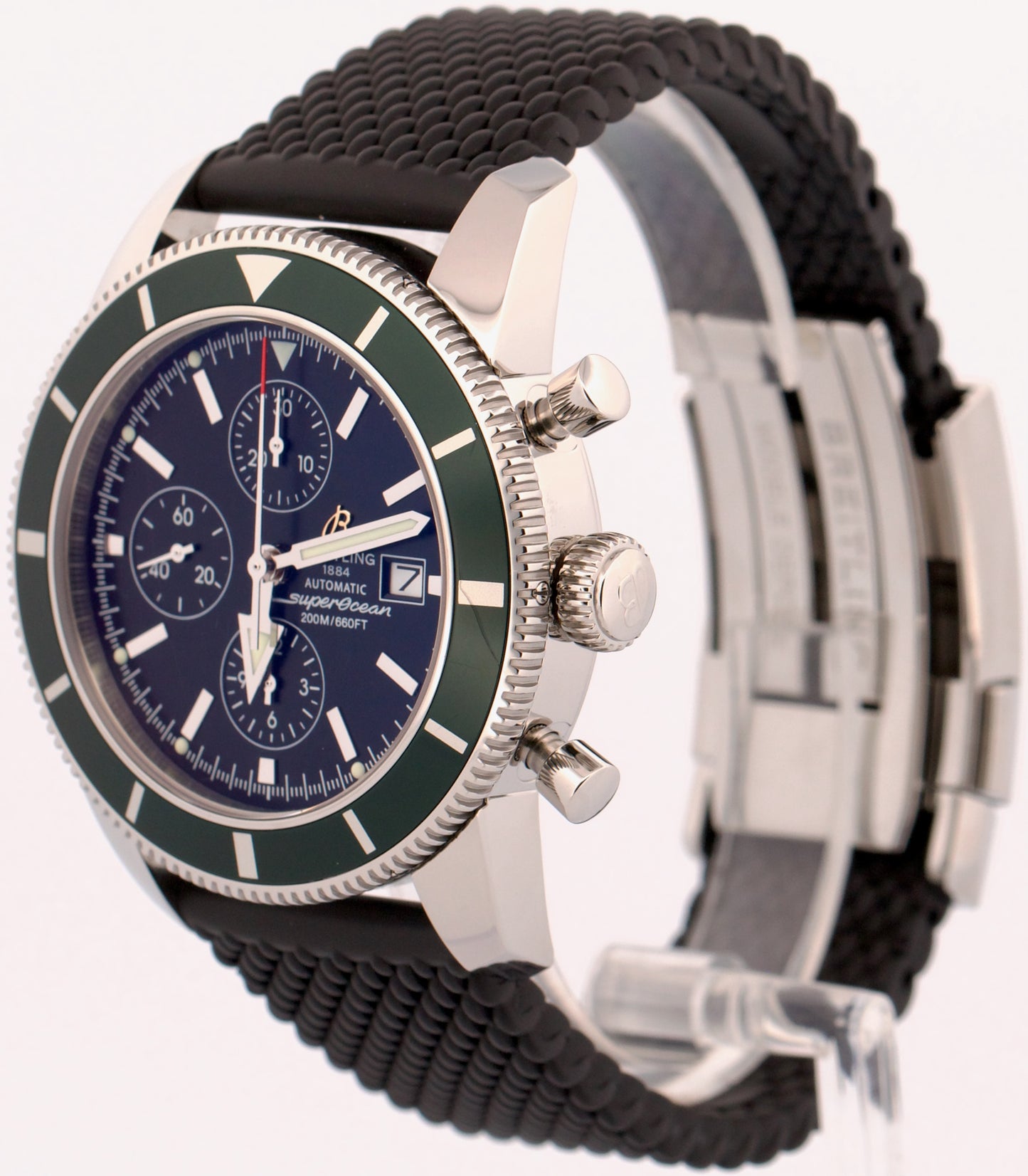 Breitling Superocean Heritage Chrono GREEN Black Stainless Steel 44mm A13320
