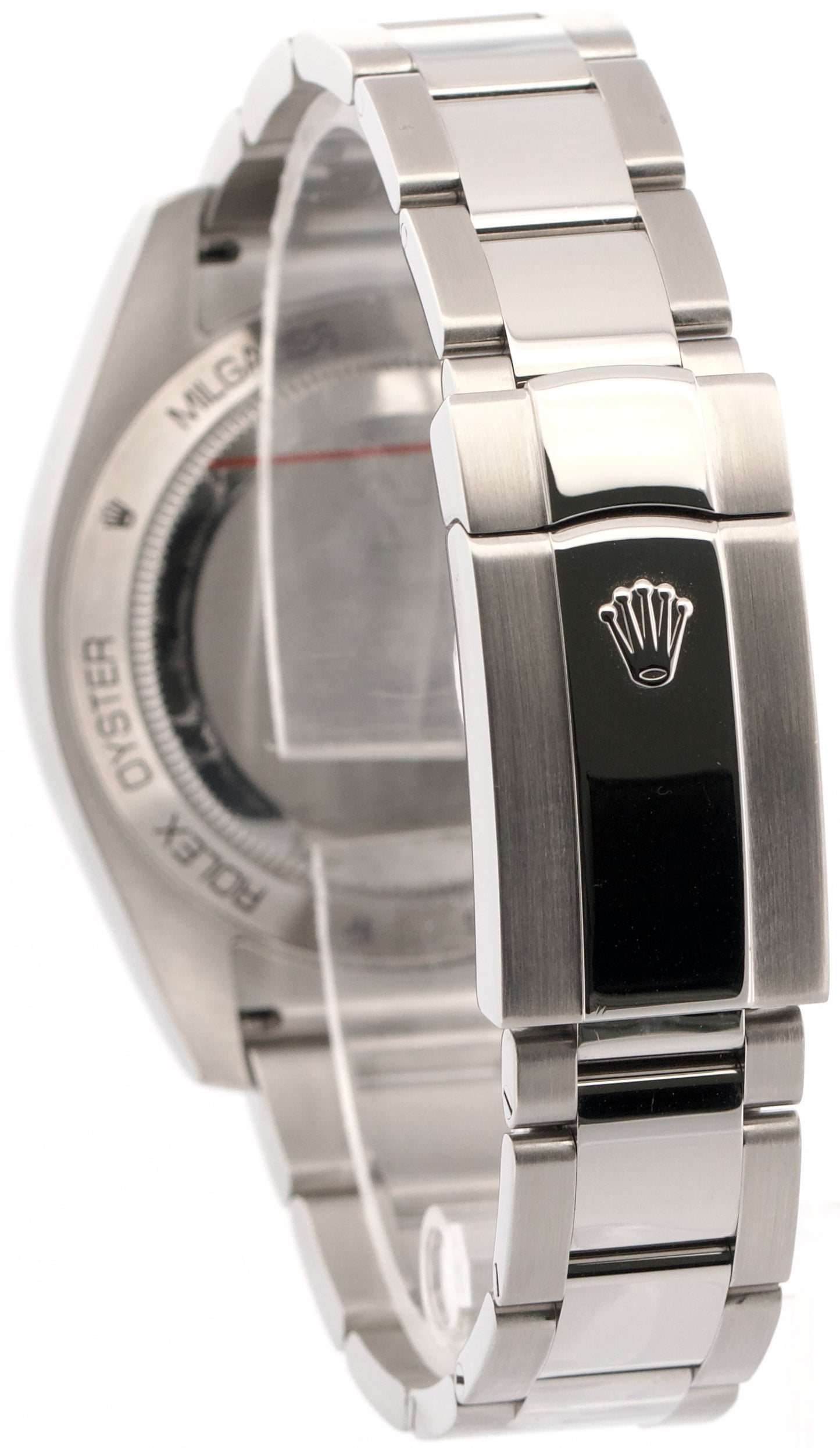 2016 PAPERS Rolex Milgauss BLACK Green 40mm Stainless Steel Oyster 116400 GV BOX