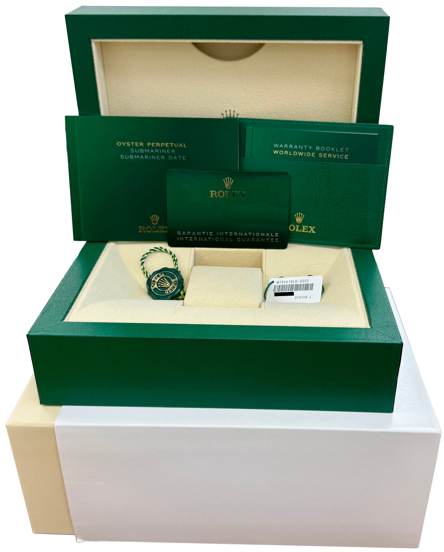 2022 PAPERS Rolex Submariner Date 41mm 18K Yellow Gold Blue Watch 126618 LB BOX