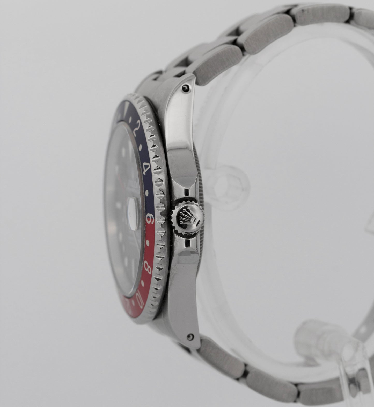 Rolex GMT-Master II 40mm PEPSI Red Blue Stainless Steel Oyster 16710 Watch