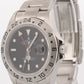 PAPERS Rolex Explorer II 40mm 3186 BLACK Red REHAUT Steel 16570 Watch BOX