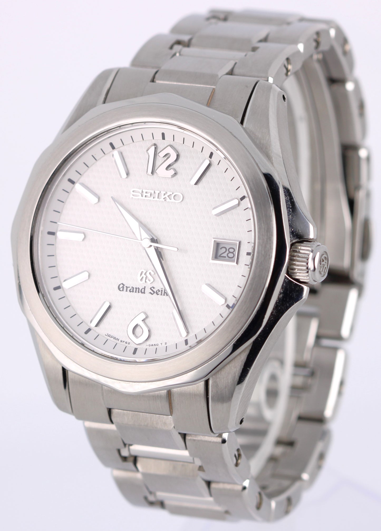 Grand Seiko Quartz Stainless Steel White 39mm SBGX033 9F62-OA60 Watch BOX