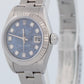 NOS STICKERED PAPERS Ladies Rolex DateJust 26mm SODALITE Dial Watch 79174 BOX