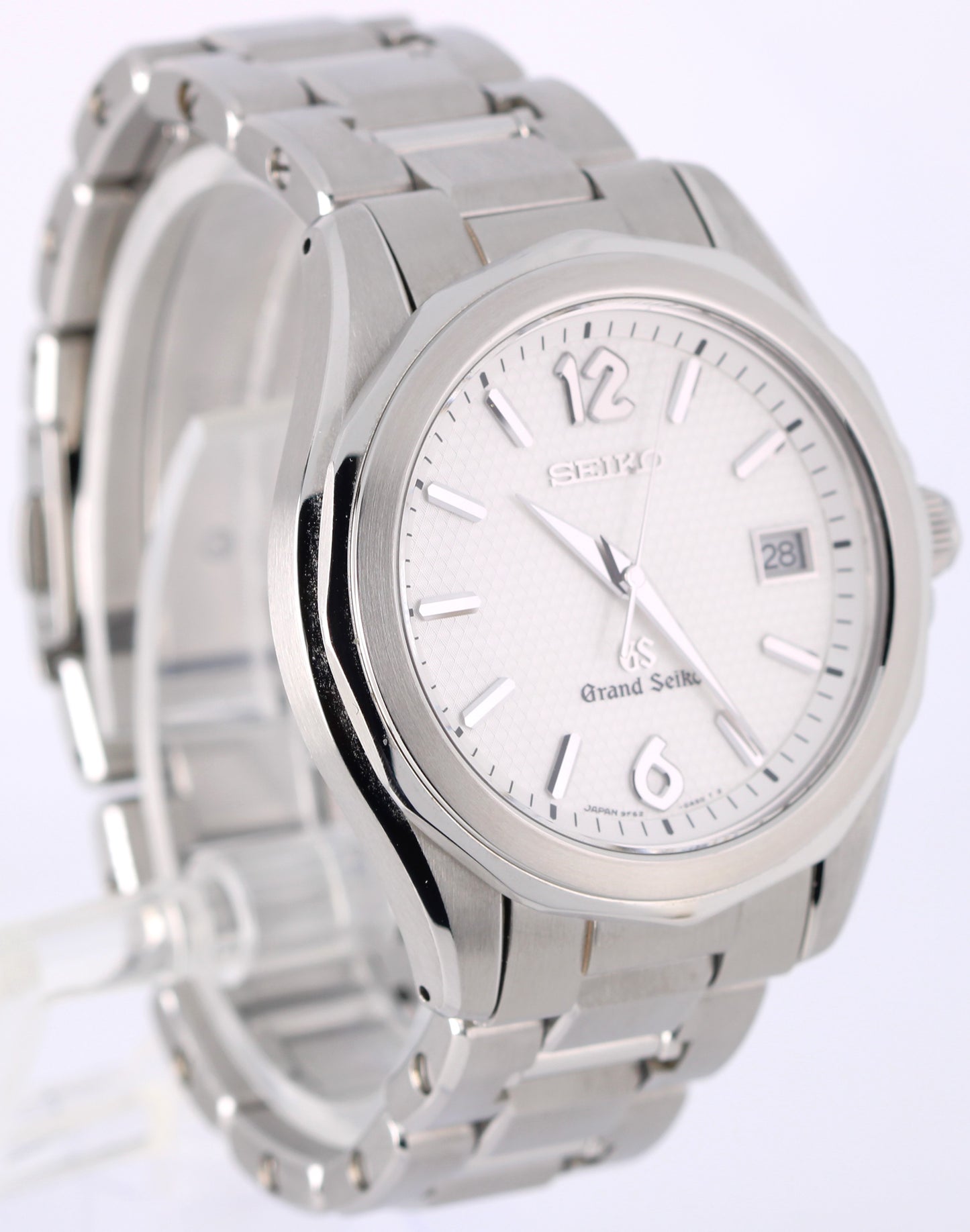 Grand Seiko Quartz Stainless Steel White 39mm SBGX033 9F62-OA60 Watch BOX