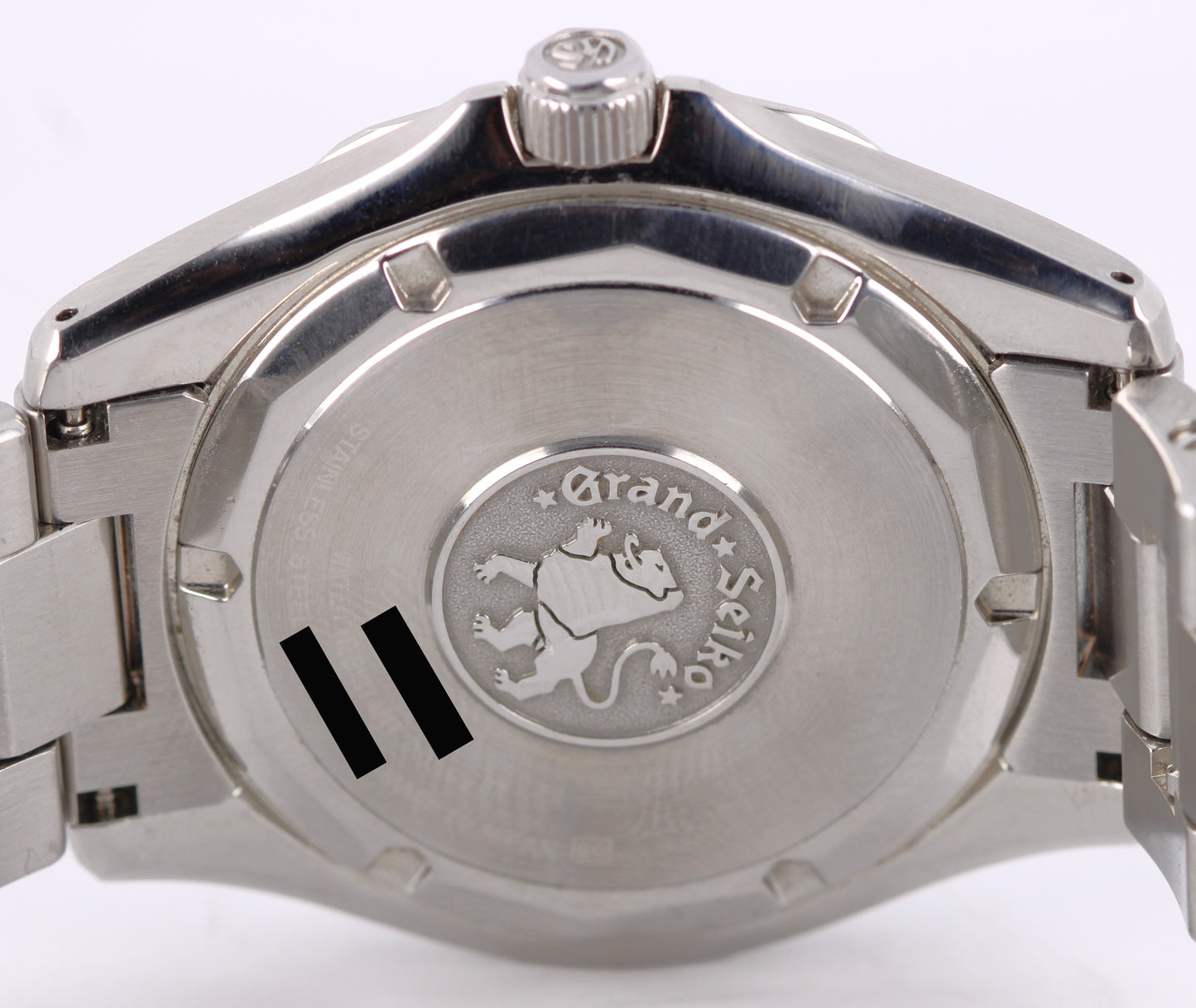 Grand Seiko Quartz Stainless Steel White 39mm SBGX033 9F62-OA60 Watch BOX