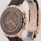 Rolex Daytona CHOCOLATE Brown Arabic 18K Everose Gold 40mm OYSTERFLEX 116515 LN