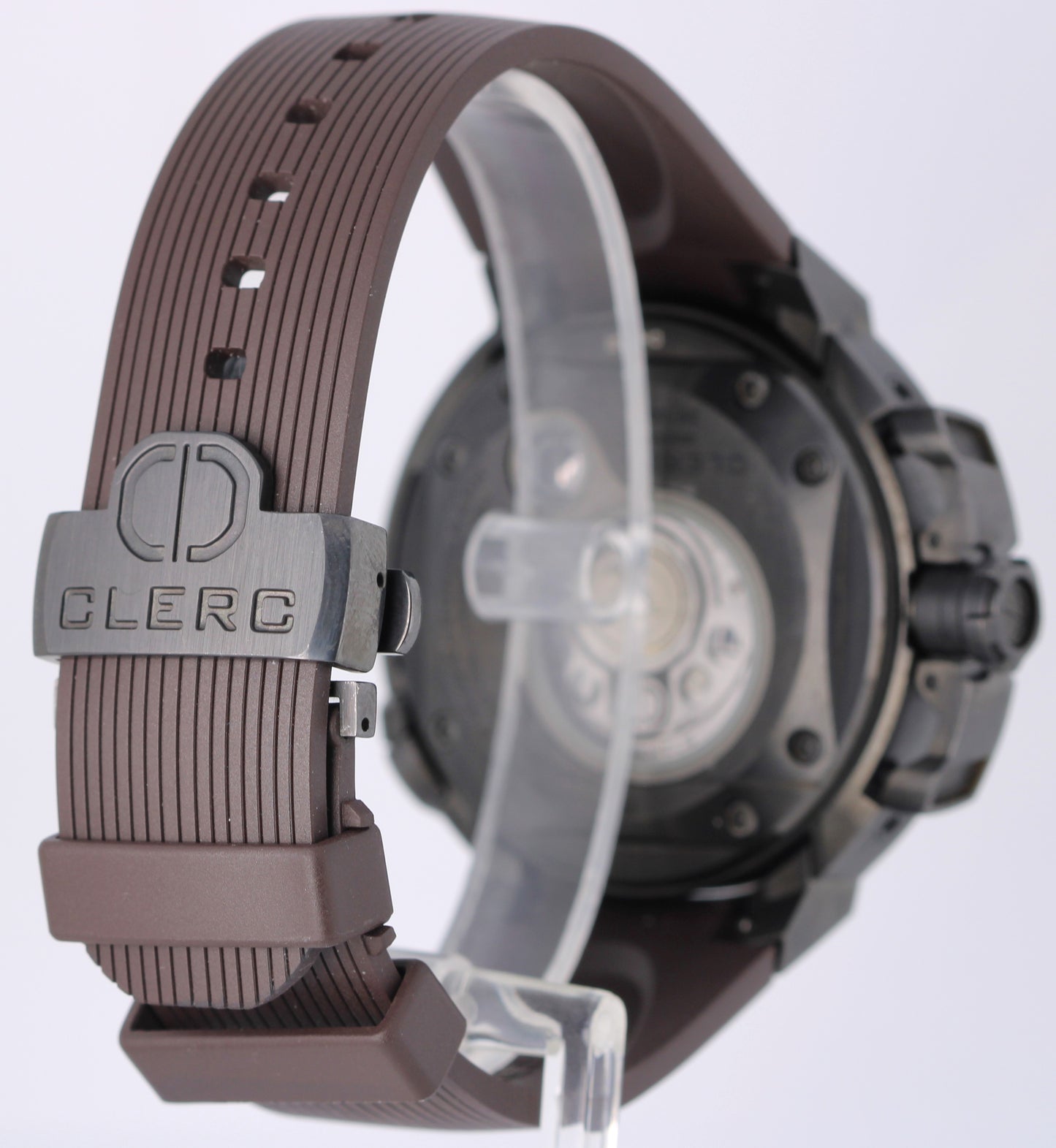 Clerc Geneve Hydroscaph Chronograph PAPERS Black DLC Steel 44mm CHY-2 Watch