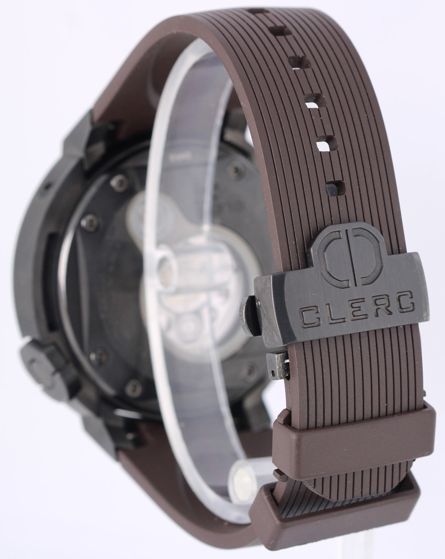 Clerc Geneve Hydroscaph Chronograph PAPERS Black DLC Steel 44mm CHY-2 Watch