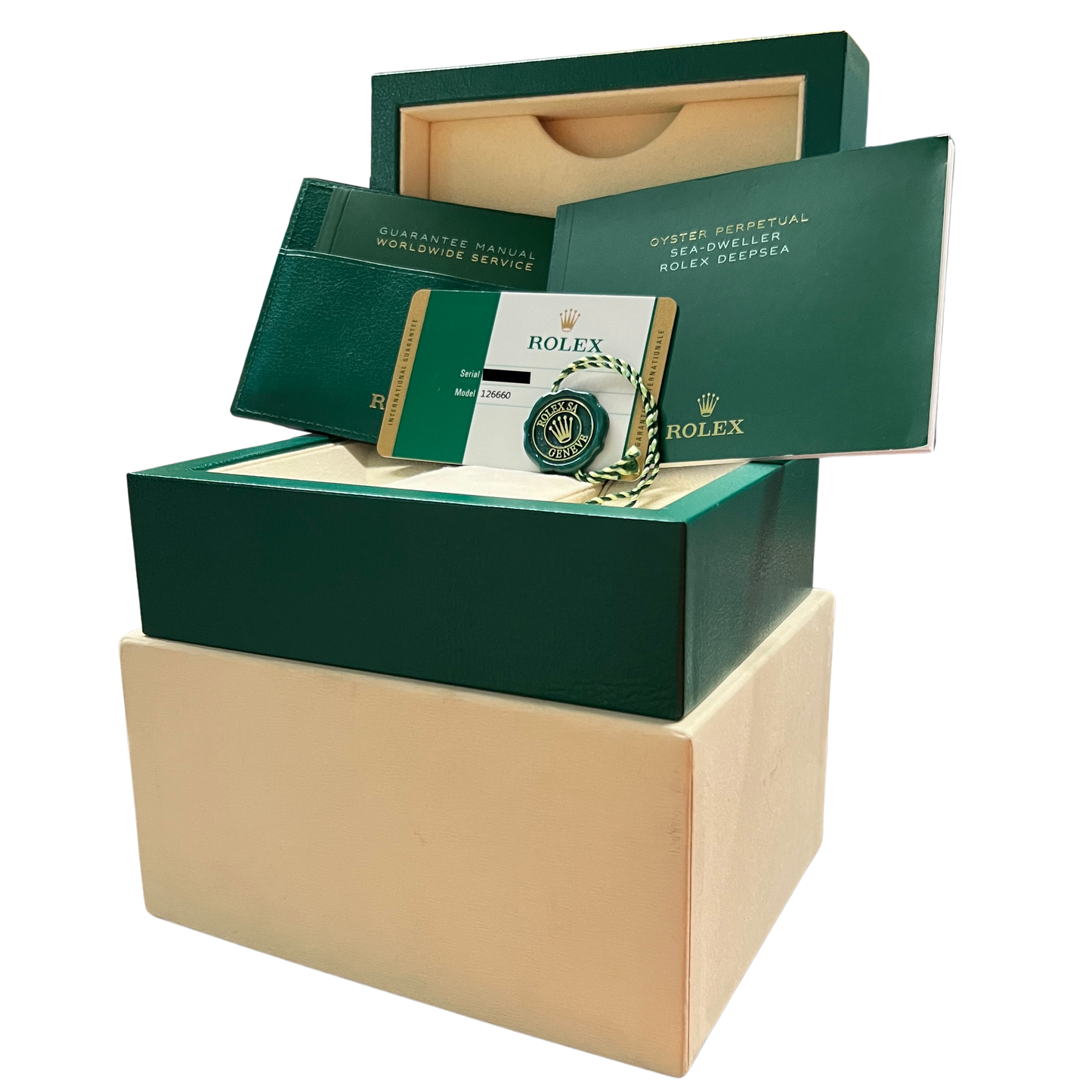 2019 PAPERS Rolex Sea-Dweller Deepsea James Cameron Steel 44mm 126660 Watch BOX