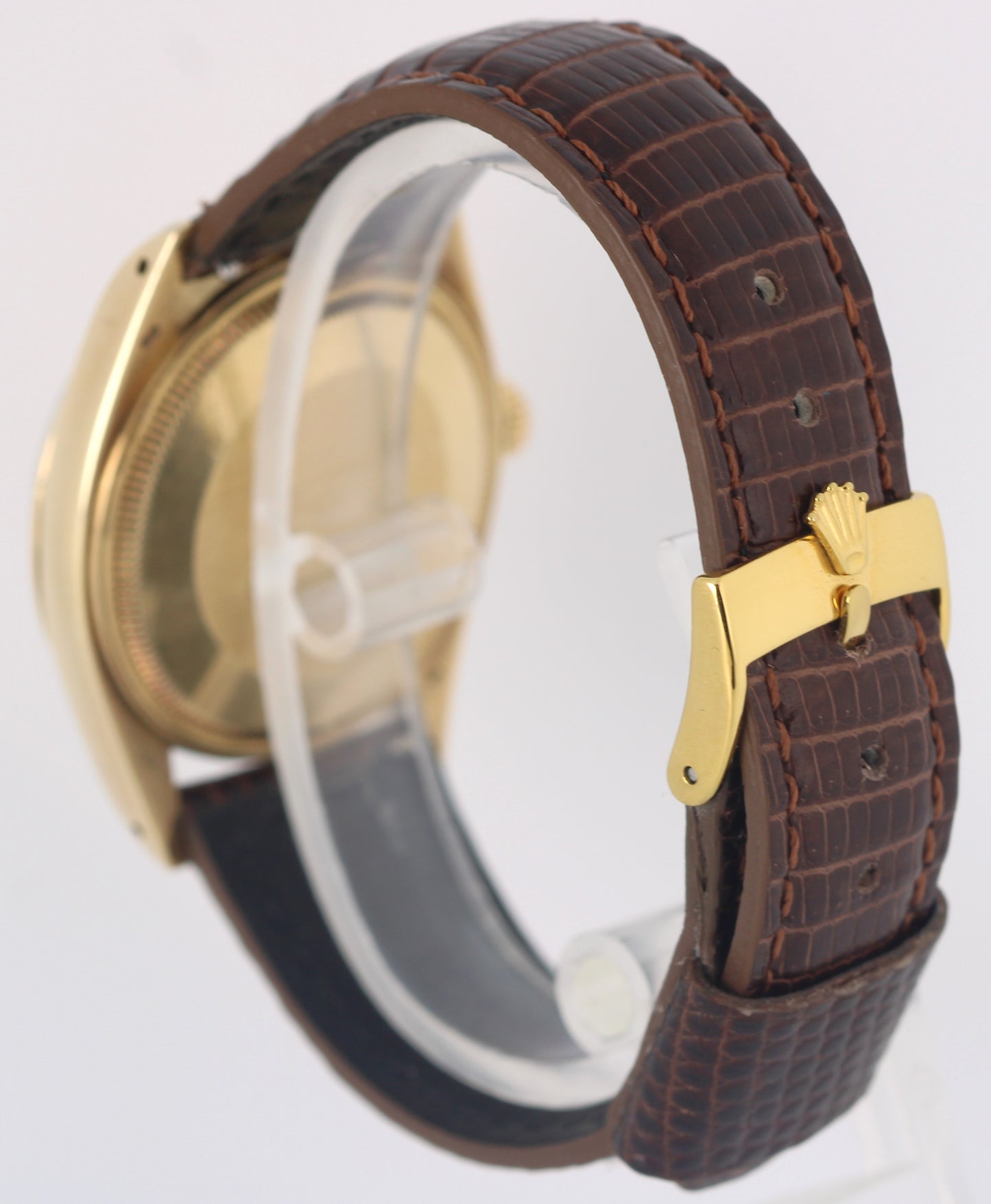 VINTAGE Rolex Oyster Perpetual Date 14K Yellow Gold Champagne 34mm 1503 Watch