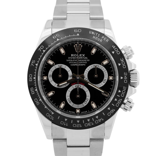 MINT PAPERS Rolex Daytona Cosmograph 116500LN Ceramic Black 40mm Steel Watch BOX