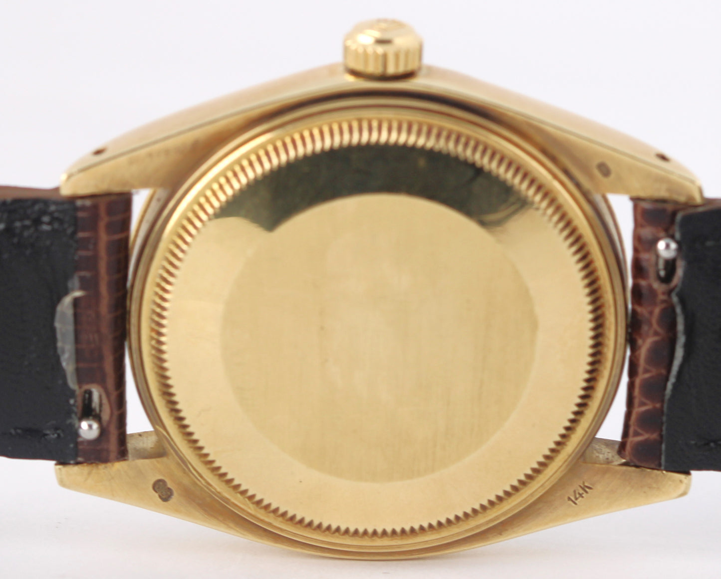 VINTAGE Rolex Oyster Perpetual Date 14K Yellow Gold Champagne 34mm 1503 Watch