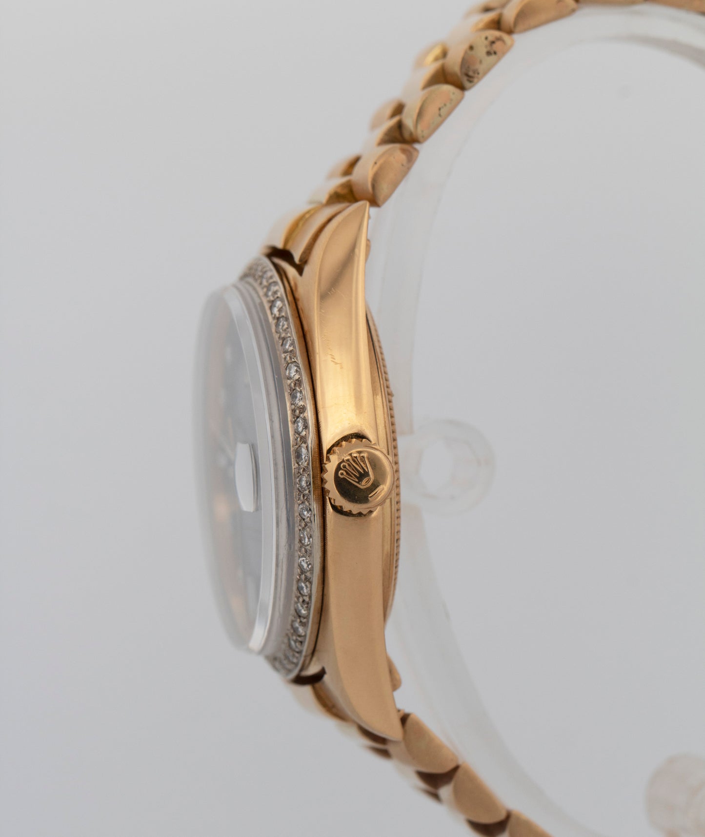 Rolex Day-Date President Blue DIAMOND 36mm Yellow Gold Fluted Watch 1803