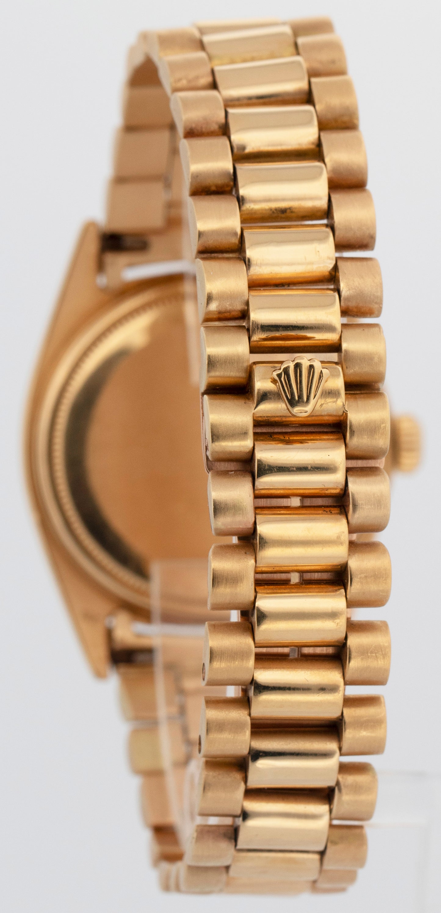 Rolex Day-Date President Blue DIAMOND 36mm Yellow Gold Fluted Watch 1803