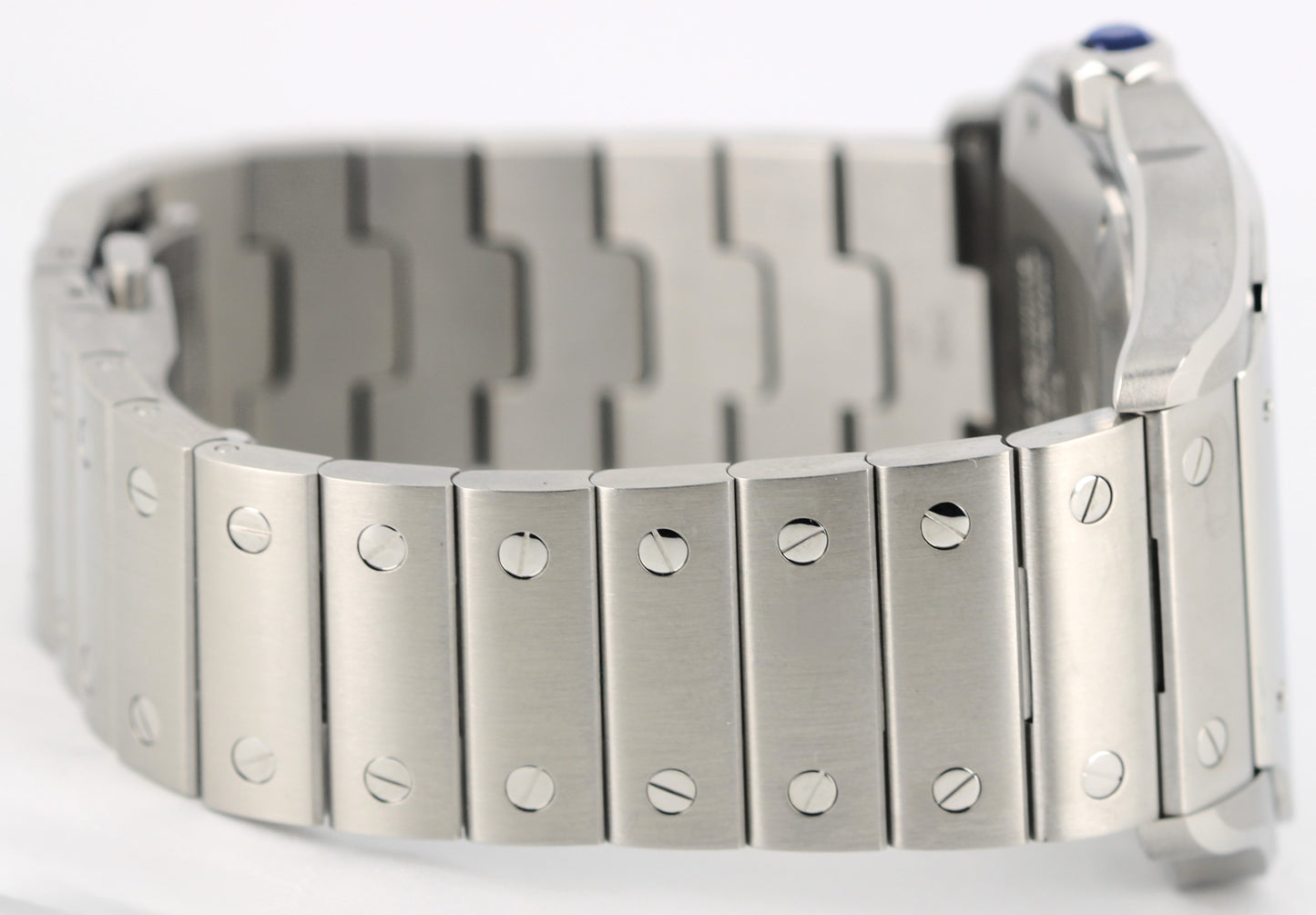 2024 PAPERS Cartier Santos Steel Blue Roman 47mmx39mm 4072 WSSA0071 Watch BOX