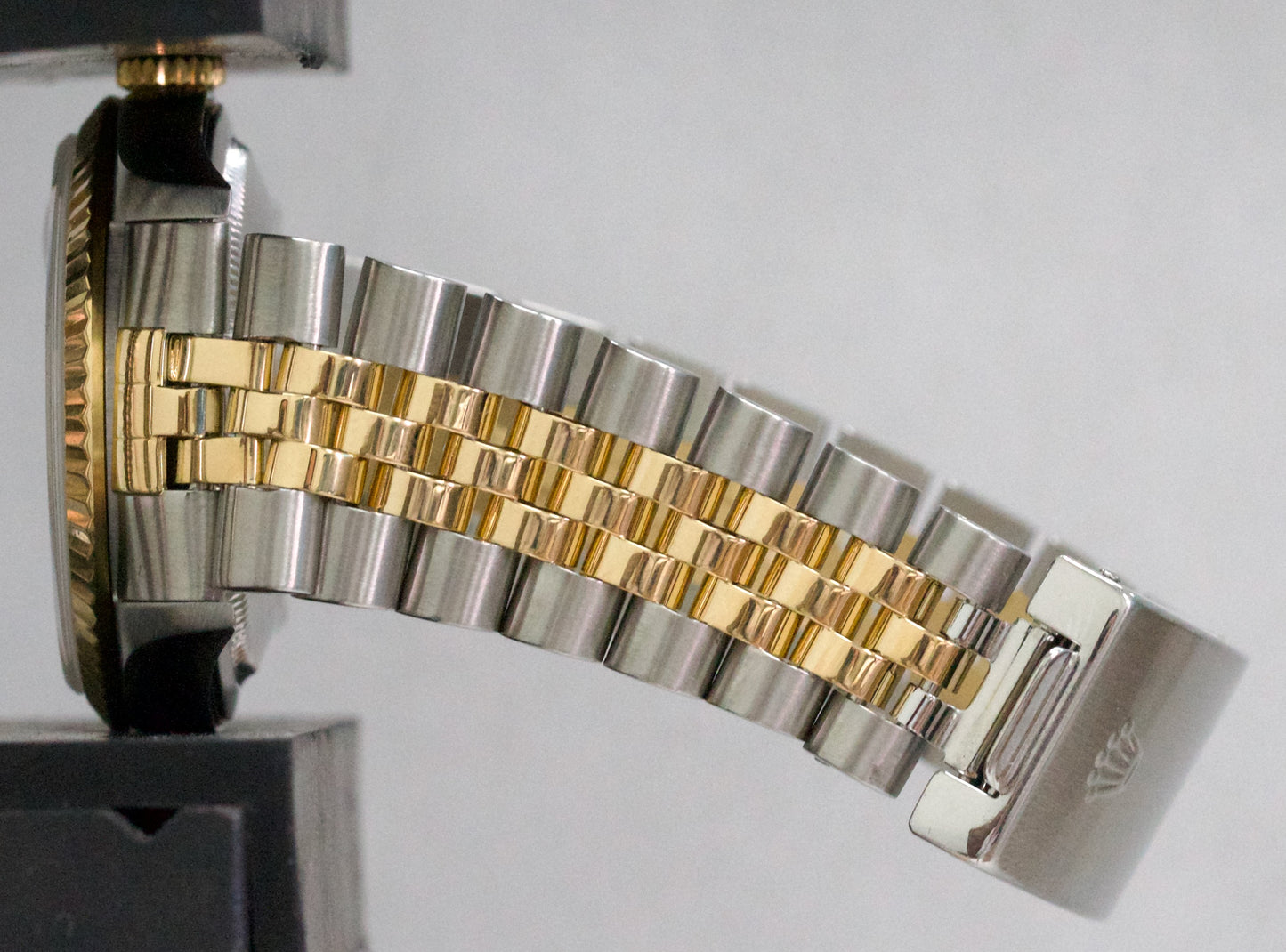 1995 Rolex DateJust 36mm CHAMPAGNE DIAMOND 18K Gold NO-HOLES Steel JUBILEE 16233