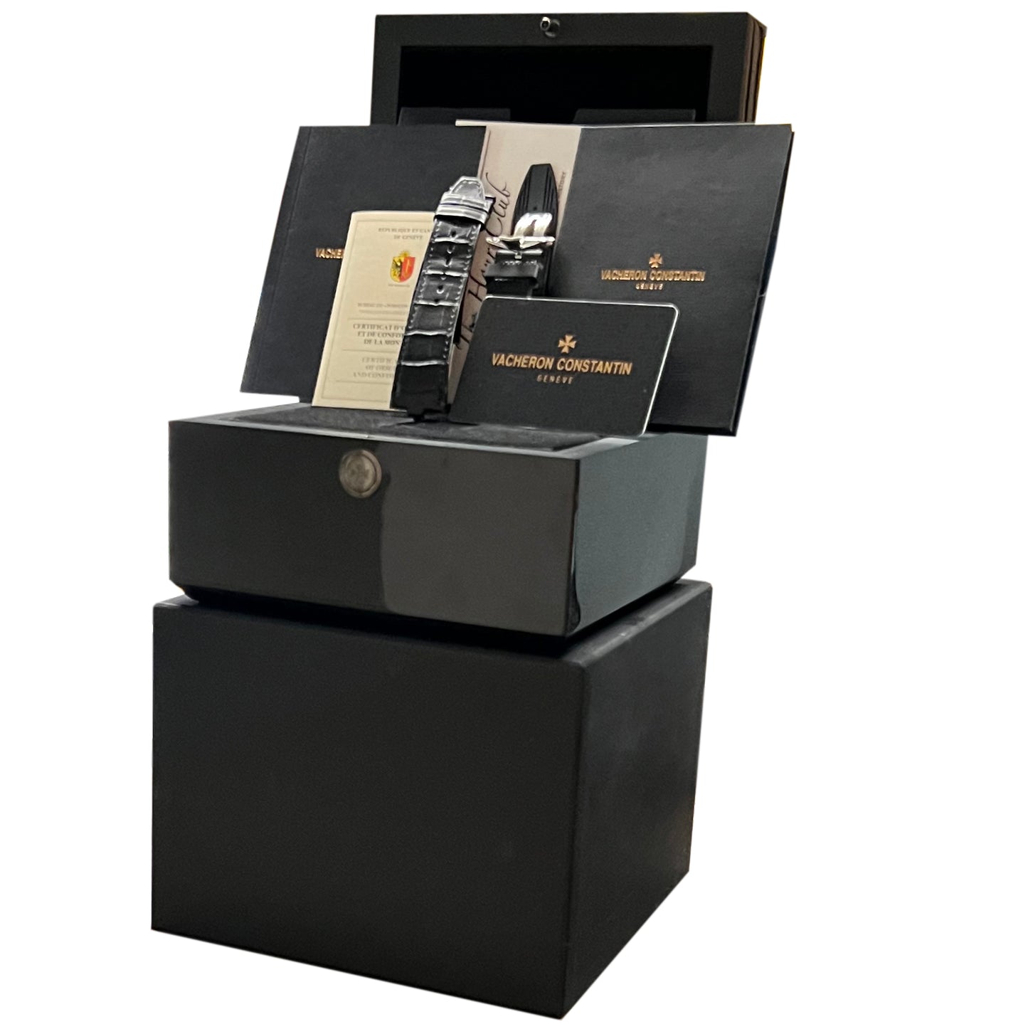 2021 PAPERS Vacheron Constantin Overseas BLACK 41mm 4500V / 110A-B483 Watch BOX