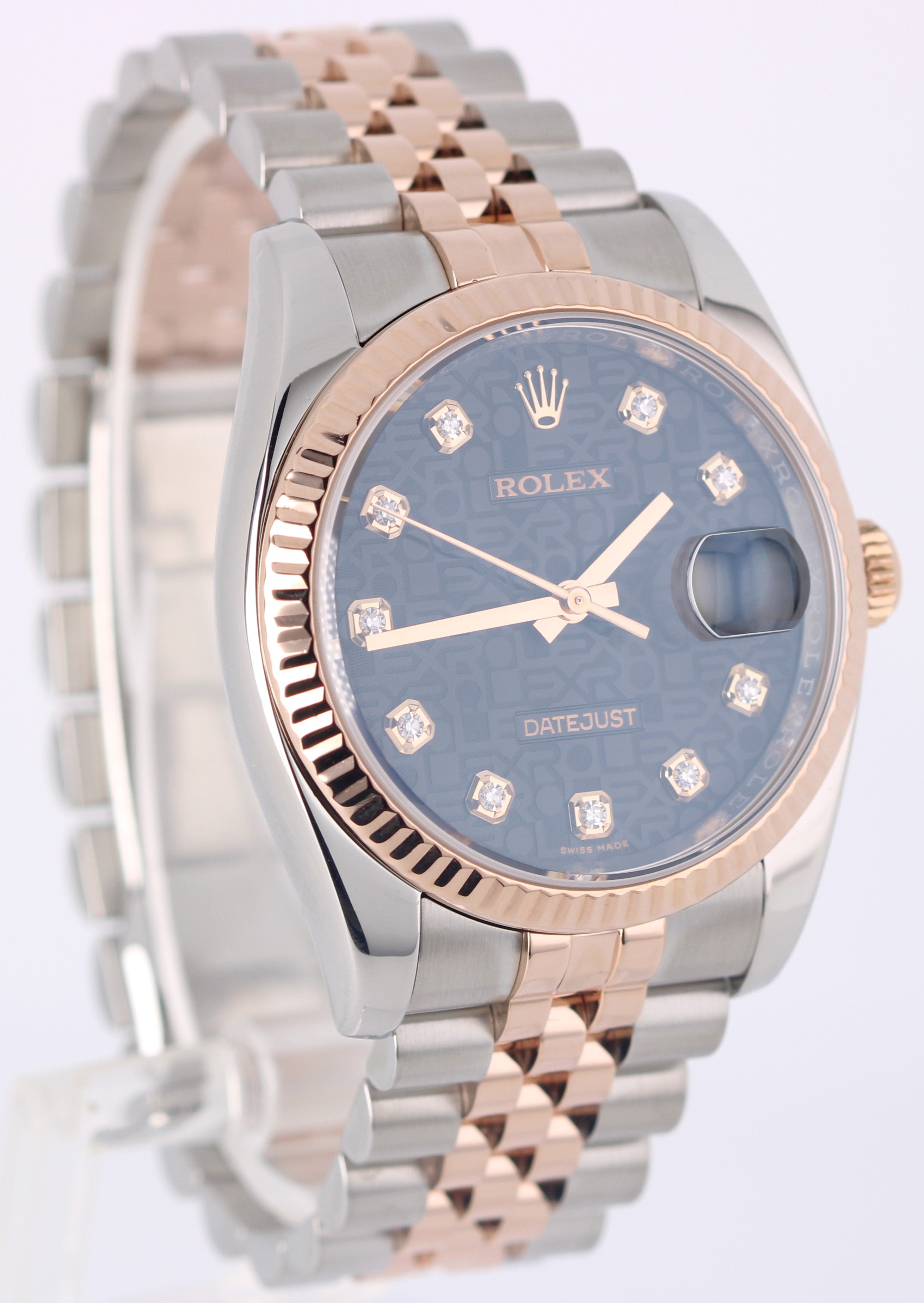 *ちょ*様 ♡ 2016 PAPERS Rolex Datejust Two-Tone Gold Black Jubilee