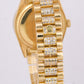 1979 Rolex Day-Date President 36mm DIAMOND PAVE 18K Yellow Gold Watch 18038