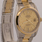 1989 Rolex DateJust 36mm CHAMPAGNE Two-Tone 18K Yellow Gold Steel Watch 16203