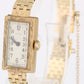 Vintage Ladies Rolex Art Deco 14k Gold 26gr Rectangle Cocktail 24mmx15mm Watch