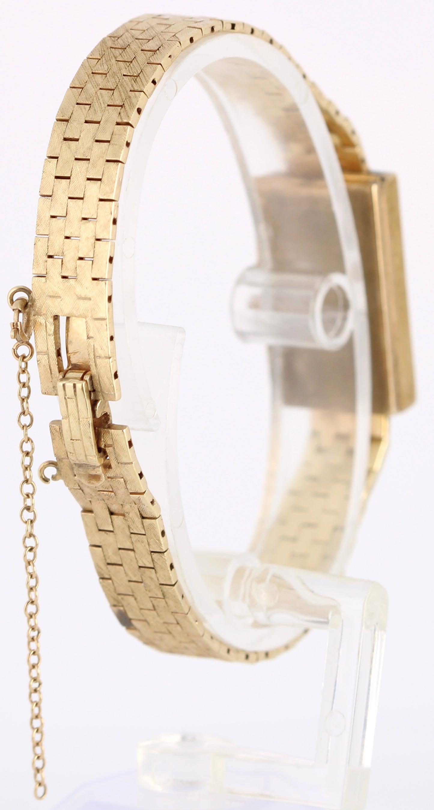 Vintage Ladies Rolex Art Deco 14k Gold 26gr Rectangle Cocktail 24mmx15mm Watch