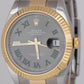 MINT 2023 Rolex DateJust 41 Wimbledon 18K Gold Two-Tone 41mm Oyster Watch 126333