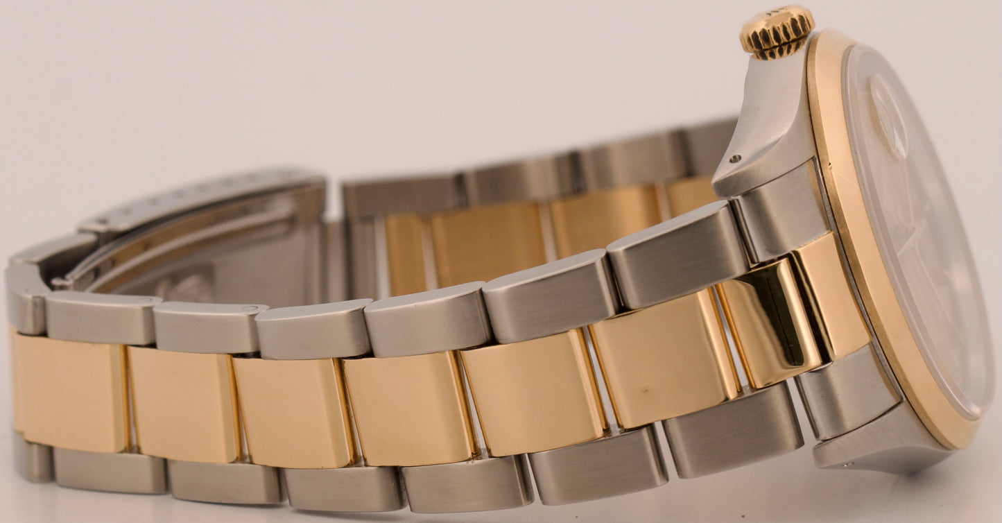 1989 Rolex DateJust 36mm CHAMPAGNE Two-Tone 18K Yellow Gold Steel Watch 16203