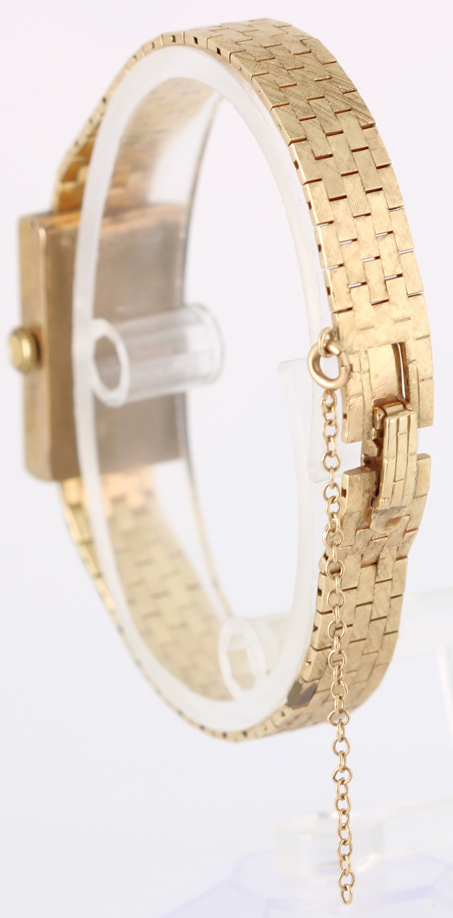 Vintage Ladies Rolex Art Deco 14k Gold 26gr Rectangle Cocktail 24mmx15mm Watch