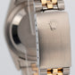 Rolex DateJust 36mm BLACK Jubilee 18K Yellow Gold JUBILEE Steel 16233 Watch