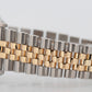 Rolex DateJust 36mm BLACK Jubilee 18K Yellow Gold JUBILEE Steel 16233 Watch